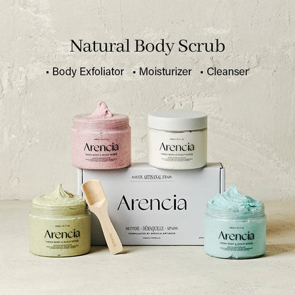 Arencia Fresh Cloud Sea Salt Body & Scalp Scrub (Pink)