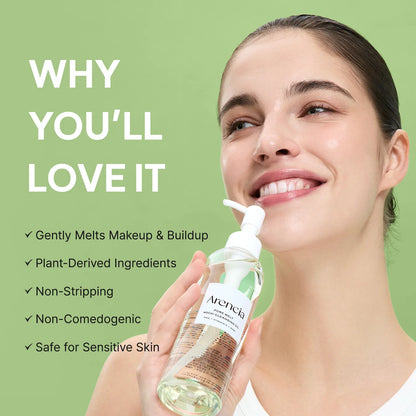 Pore Melt Mochi Makeup-Removing Cleansing Oil, Non-Comedogenic, Rice Amino Acids HD, Vitamin E, Cica, & Ceramide, 6.76 fl oz