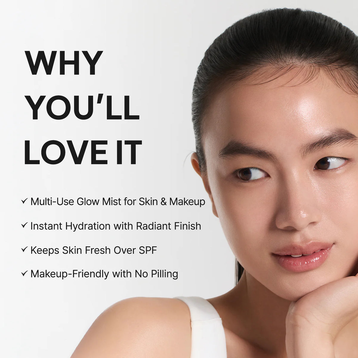 Skin Booster Mist, Instant Hydration & Radiant Glow Facial Spray, Makeup-Friendly, Ceramide & Antioxidant Care, 3.38 fl oz
