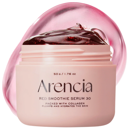 Overnight Red Collagen + Peptide Smoothie Serum, Glowing & Soothing with 30% red collagen, Niacinamide, Peptide, Vitamin E