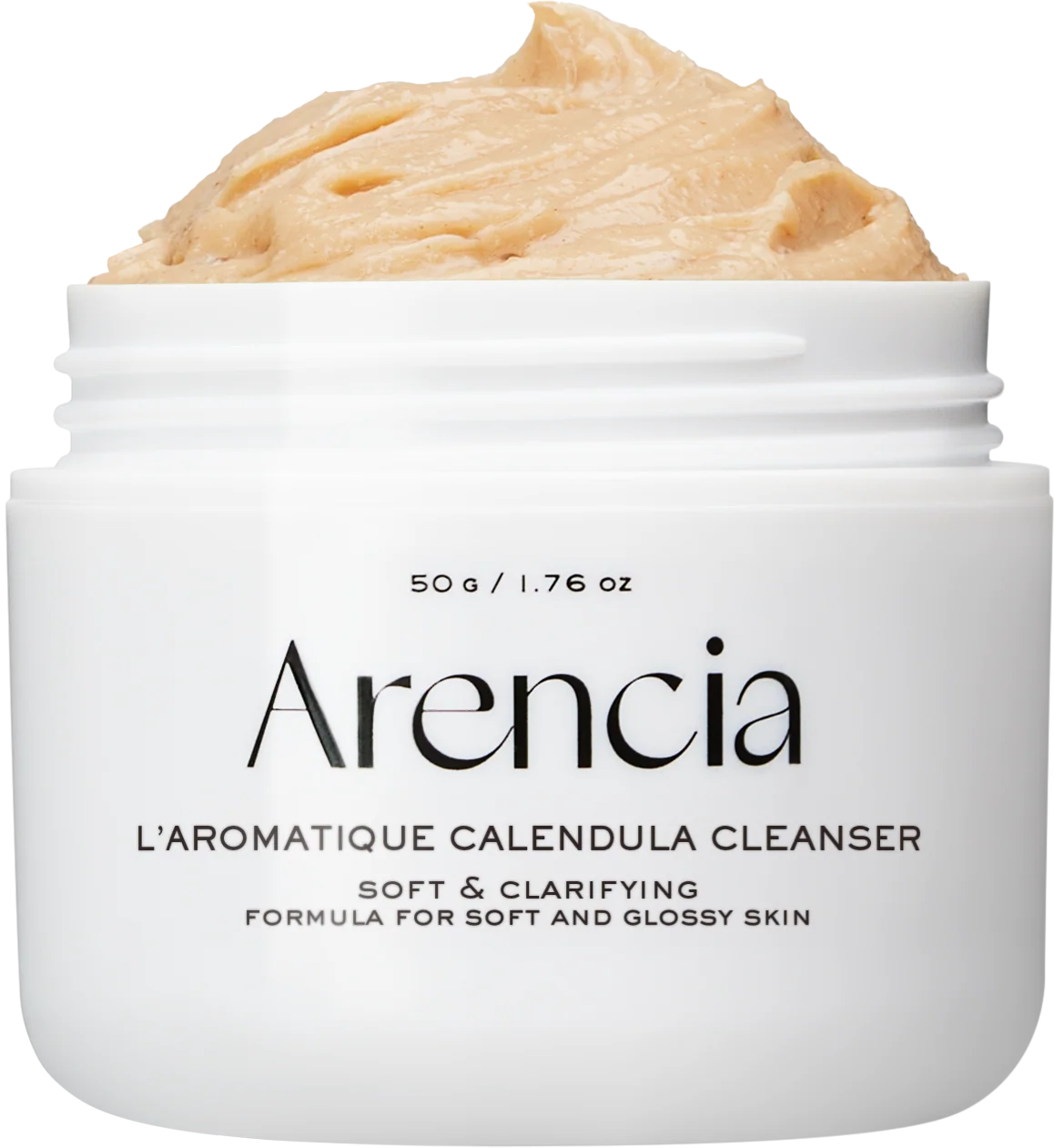 Calendula Rice Mochi Cleanser, Gentle Exfoliating Foam Wash for Sensitive, Dry, Rough Skin, 4.23oz / 120g