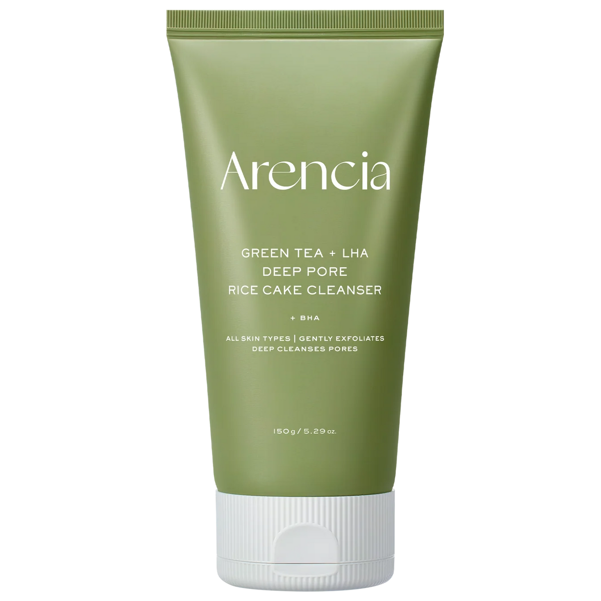 Arencia Green Tea + LHA Deep Pore Rice Cake Cleanser, 5.07 fl oz