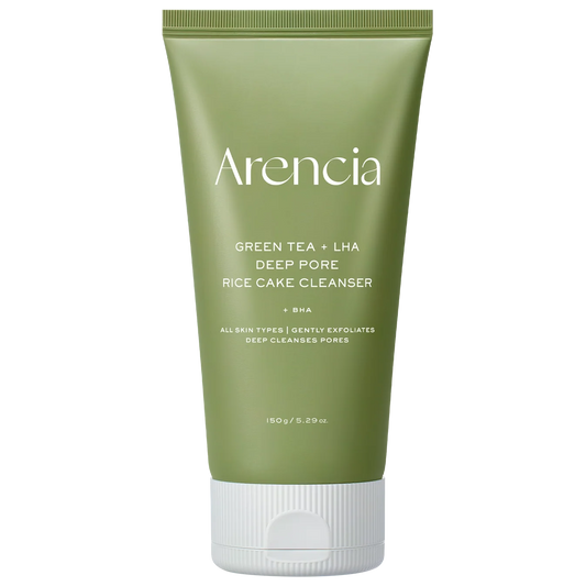 Arencia Green Tea + LHA Deep Pore Rice Cake Cleanser, 5.07 fl oz