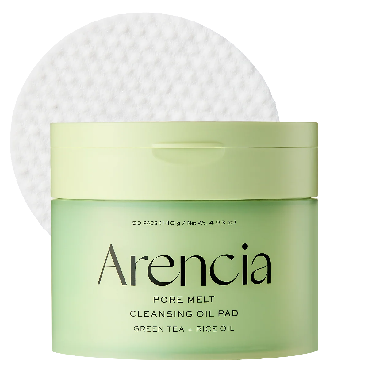 Pore Melt Cleansing Oil Pad, Easy Makeup Removing with Cleansing Wipes with Green Tea, Rice, Ceramide, 4.73 oz. (50 Pads)