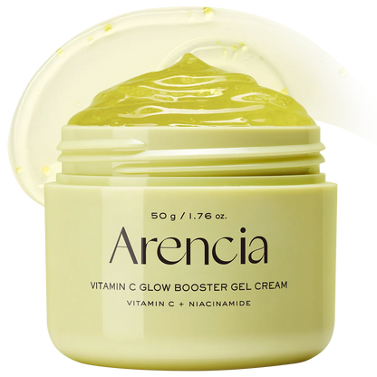 Vitamin C Glow Booster Gel Cream, Lightweight Brightening Gel Moisturizer for Even Tone & Radiant Skin, 1.76 oz