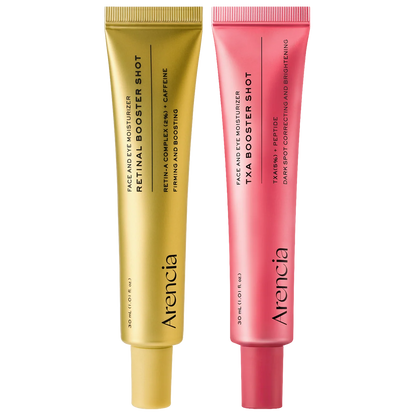 Booster Shot Skin Renewal Duo - Vitamin C & Retinal for Day And Night Brightening, Pore Minimizing, Moisturizing, and Fades Dark Spots | 1.01 fl oz + 1.01 fl oz