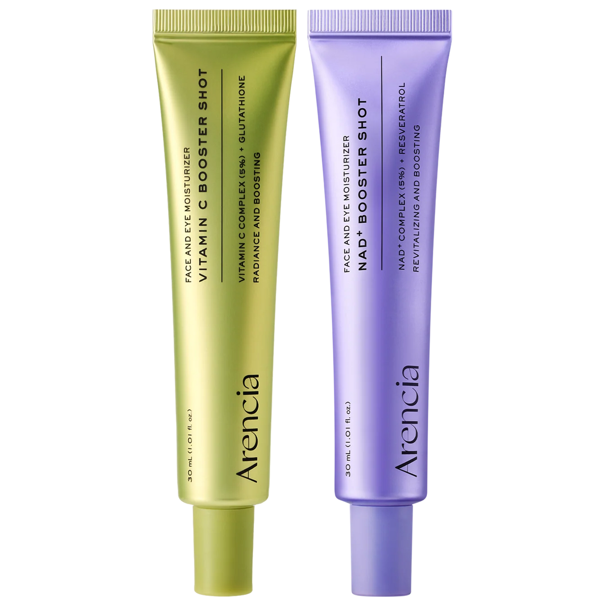 Booster Shot Skin Renewal Duo - Vitamin C & Retinal for Day And Night Brightening, Pore Minimizing, Moisturizing, and Fades Dark Spots | 1.01 fl oz + 1.01 fl oz