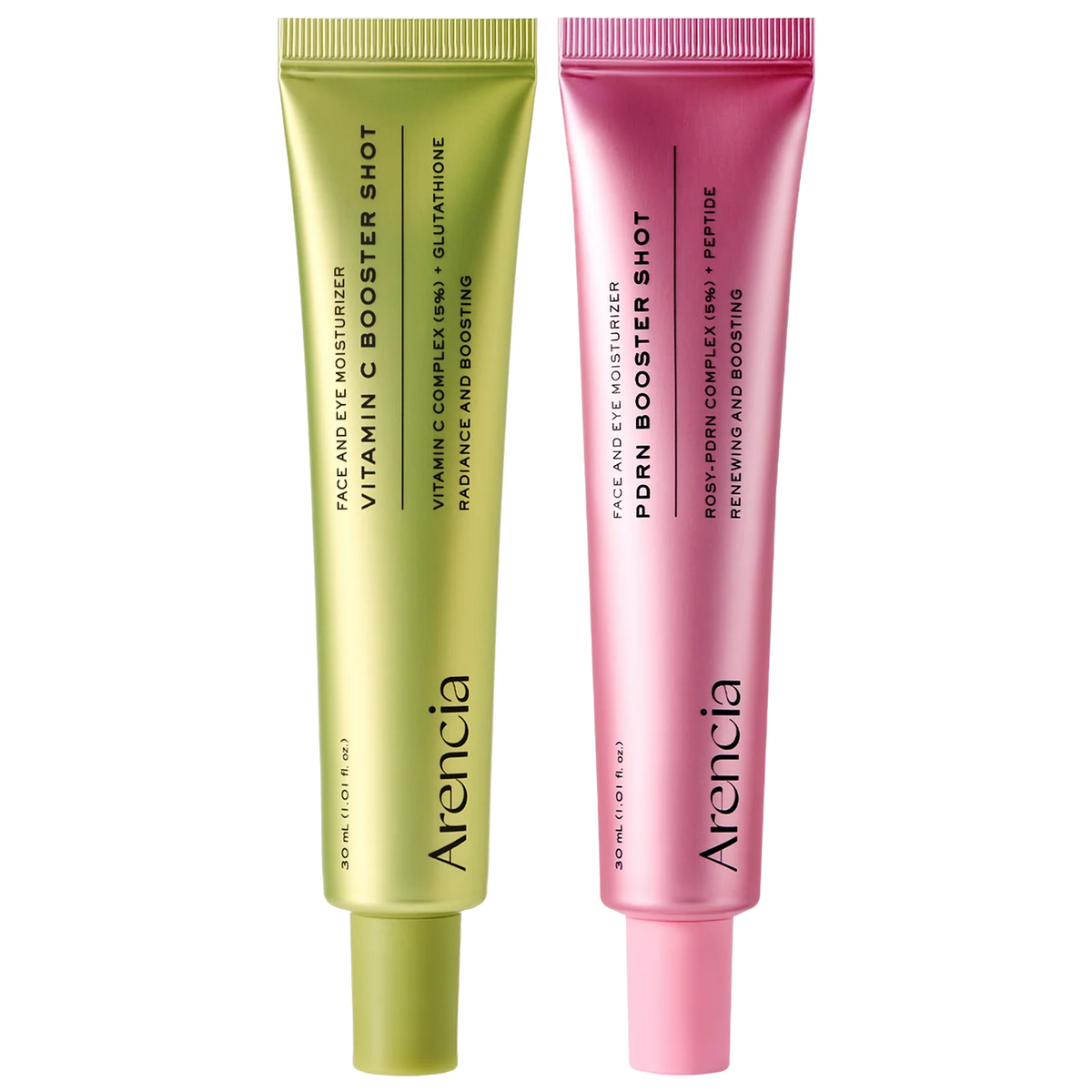 Booster Shot Skin Renewal Duo - Vitamin C & Retinal for Day And Night Brightening, Pore Minimizing, Moisturizing, and Fades Dark Spots | 1.01 fl oz + 1.01 fl oz