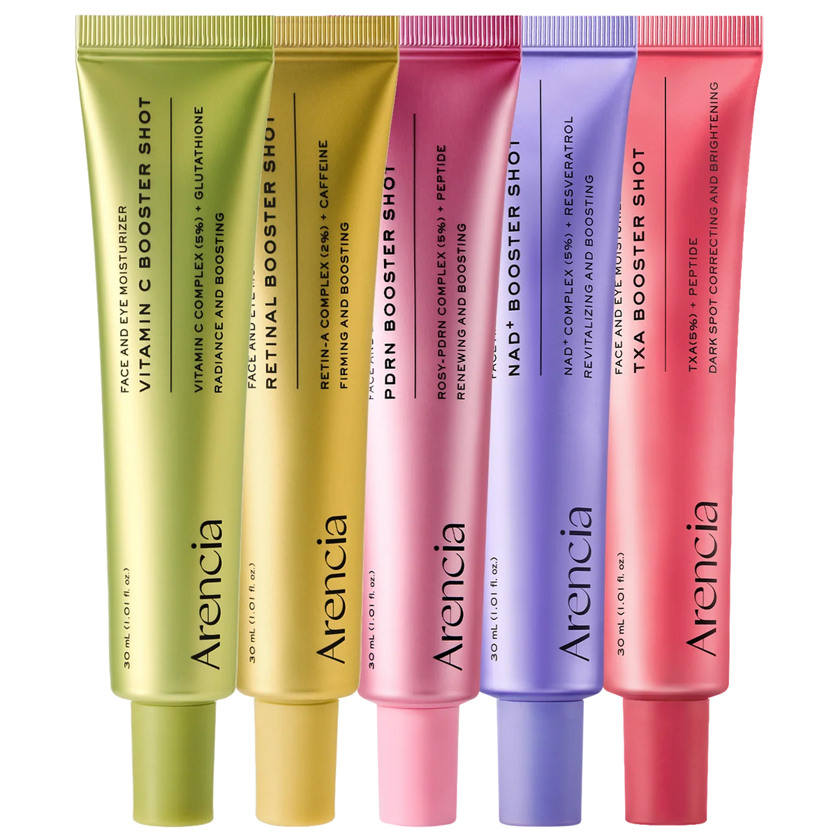 Booster Shot Skin Renewal Duo - Vitamin C & Retinal for Day And Night Brightening, Pore Minimizing, Moisturizing, and Fades Dark Spots | 1.01 fl oz + 1.01 fl oz