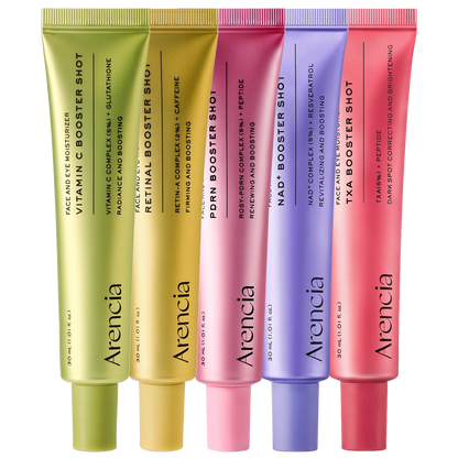 Booster Shot Skin Renewal Duo - Vitamin C & Retinal for Day And Night Brightening, Pore Minimizing, Moisturizing, and Fades Dark Spots | 1.01 fl oz + 1.01 fl oz