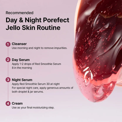 Red Collagen Jello Skin Bundle - Poreless Skin 4-Step Routine
