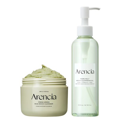 Pore Melt Double Cleansing Duo - Gentle Cleansing Oil & Fresh Green Rice Mochi Cleanser