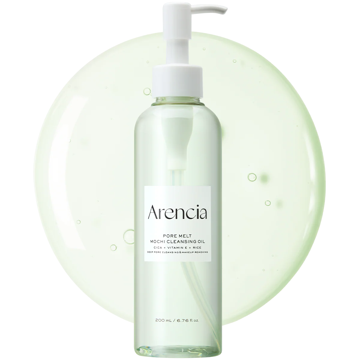 Pore Melt Mochi Makeup-Removing Cleansing Oil, Non-Comedogenic, Rice Amino Acids HD, Vitamin E, Cica, & Ceramide, 6.76 fl oz