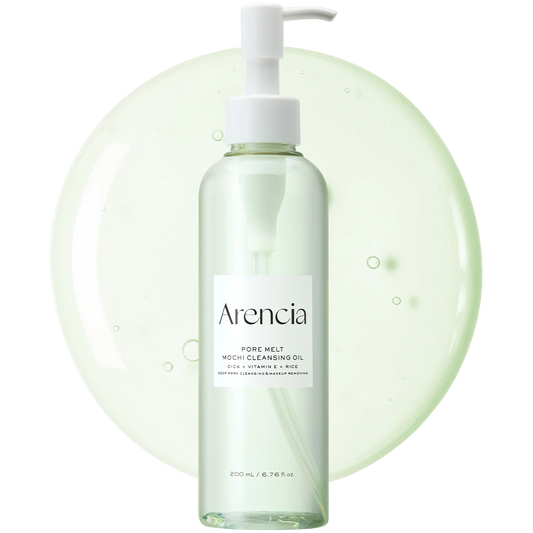 Pore Melt Mochi Makeup-Removing Cleansing Oil, Non-Comedogenic, Rice Amino Acids HD, Vitamin E, Cica, & Ceramide, 6.76 fl oz