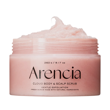 Arencia Fresh Cloud Sea Salt Body & Scalp Scrub (Pink)