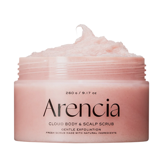 Arencia Fresh Cloud Sea Salt Body & Scalp Scrub (Pink)